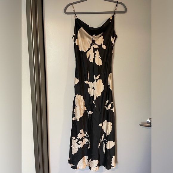 NWT Sold Out Silk Floral Cowl Neck Dress from Ann Taylor - Picture 3 of 4